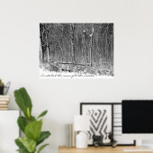 雪の森 ポスター (ホームオフィス)