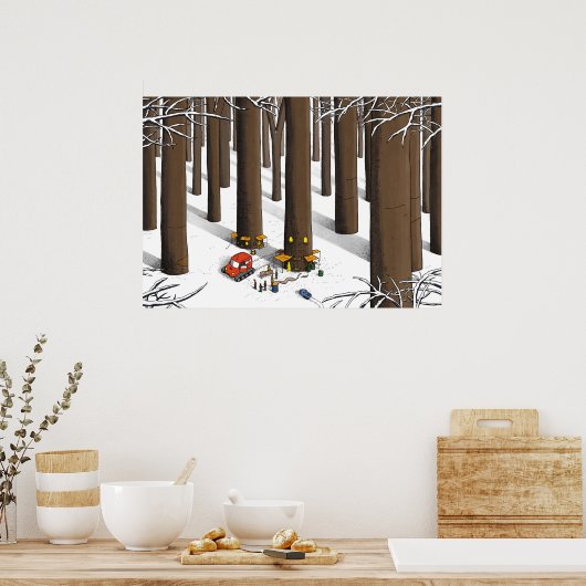 雪の森 ポスター (キッチン)