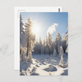 雪の森 ポストカード (正面/裏面)