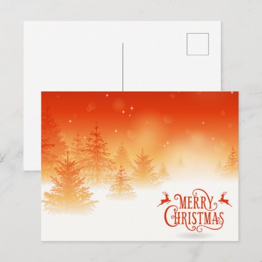 雪の森 ポストカード (正面/裏面)