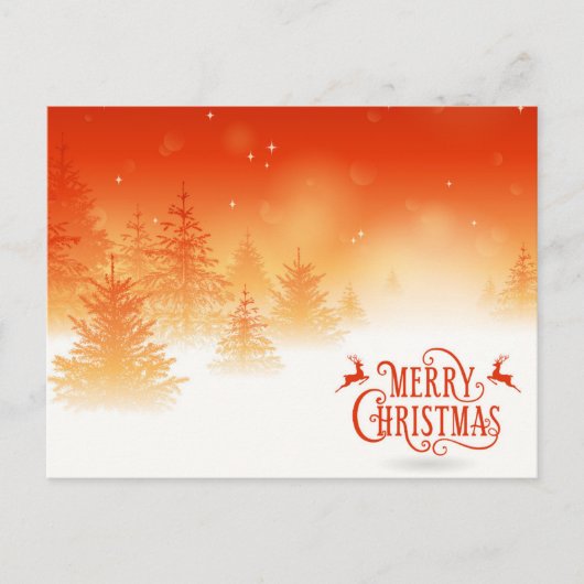 雪の森 ポストカード (正面)