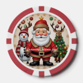 「雪の森」 ポーカーチップ (正面)