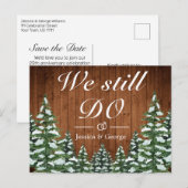 雪の森 私たちはいまだに Anniversary 招待状 (正面/裏面)