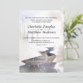 雪の森 – 秋 – 冬の結婚式 招待状 (スタンド正面)