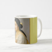 "雪の森" 美術 女性の肖像 コーヒーマグカップ (正面右)