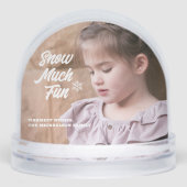 雪の楽しい子供の写真クリスマス (正面)