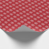 雪の模様 – クリスマスホリデー ラッピングペーパー (角)