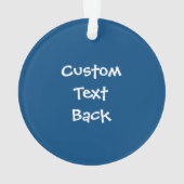 雪の模様（青） オーナメント (裏面)