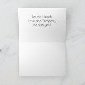 雪の横の羽毛草 シーズンカード (内部)