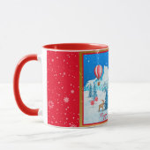 雪の横カスタマイズ面 マグカップ (左)