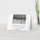 『雪の橋』 シーズンカード (裏面)