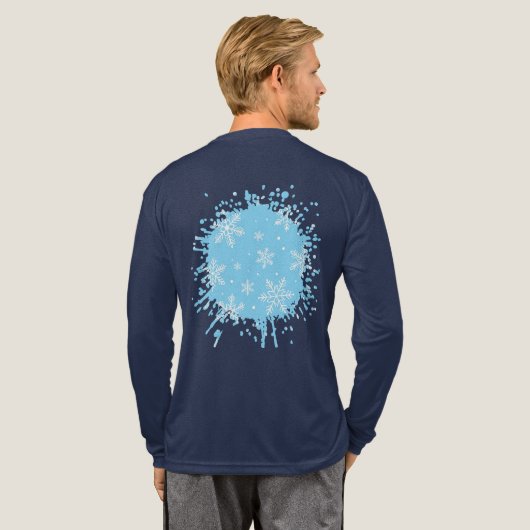 雪の歌 トライブレンドTシャツ (背面全体)
