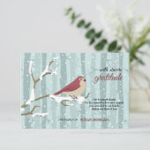 雪の死別のサンキューカードの鳥 サンキューカード (スタンド正面)