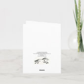 雪の水の色でフィヨルド馬 – Greeting Card カード (裏面)