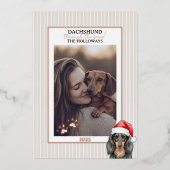 雪の水の色を介してダシュント 箔シーズンカード (正面)