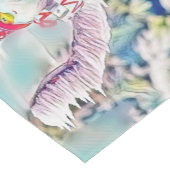 雪の水色の格言絵画 ショートテーブルランナー (コーナー)