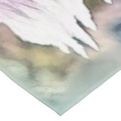 雪の水色の格言絵画 テーブルクロス (アングル)