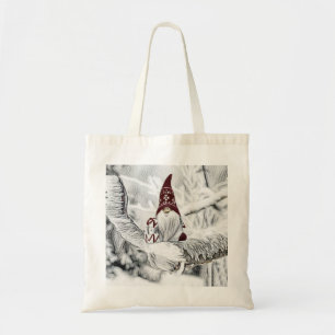 雪の水色の格言絵画 トートバッグ