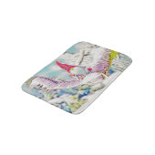 雪の水色の格言絵画 バスマット (アングル)