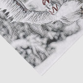 雪の水色の格言絵画 薄葉紙 (詳細)