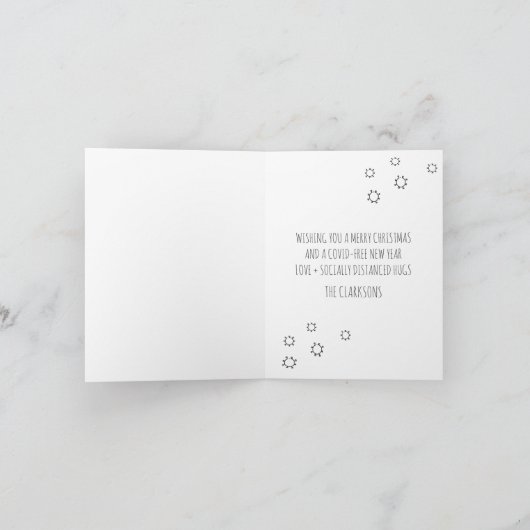 『雪の氷の降おもしろいるクリスマス』 シーズンカード (内部)