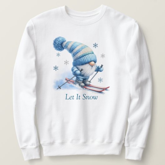 雪の汗シャツを入れる スウェットシャツ (デザイン正面)