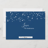 雪の泡クリスマスリースの写真カード シーズンカード (裏面)