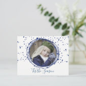 雪の泡クリスマスリース写真はがき シーズンポストカード (スタンド正面)