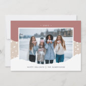 雪の流れ |カラーブロックの水平方向の写真 シーズンカード (正面)