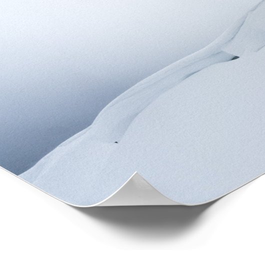 雪の流れ ポスター (角)