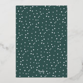 雪の流れ | Colorblock垂直方向の写真の暖かい願い 箔シーズンカード (裏面)