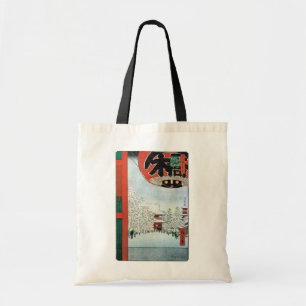 雪の浅草, 広重 Snow in Asakusa, Hiroshige Ukiyoe トートバッグ