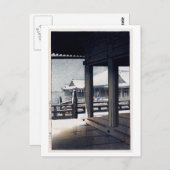 雪の清水寺清水寺雪河瀬蓮井 ポストカード (正面/裏面)