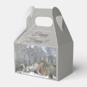 雪の渓谷の水色 フェイバーボックス (正面サイド)