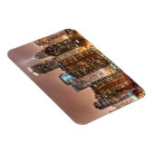 雪の滝はシカゴの夕べでスカイライン上 マグネット (右側)