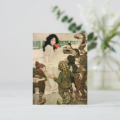 「雪の滴と七人の小男」 ポストカード (スタンド正面)