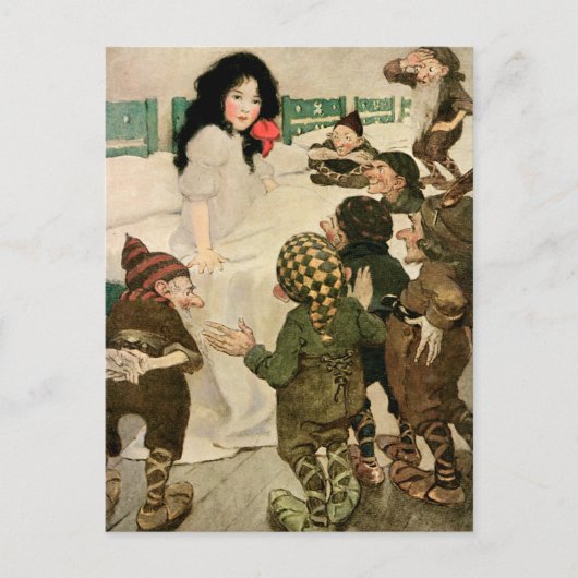 「雪の滴と七人の小男」 ポストカード (正面)