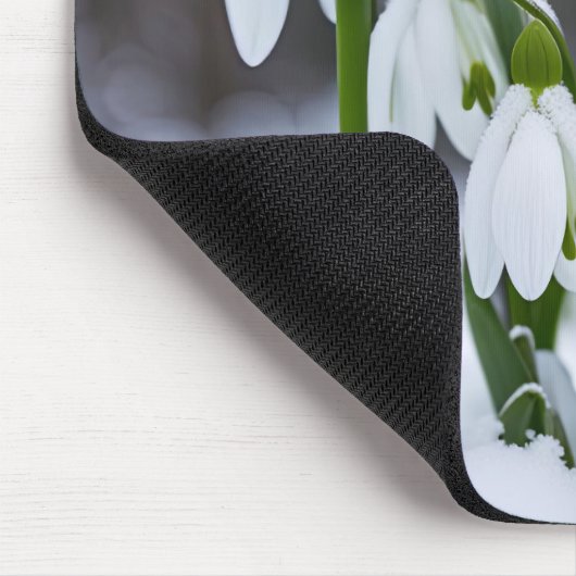 雪の滴 マウスパッド (コーナー)