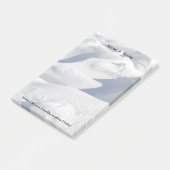 雪の漂流および影の写真 ポストイット (アングル)