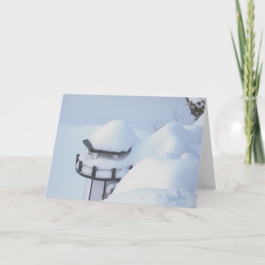 雪の灯台 カード (正面)