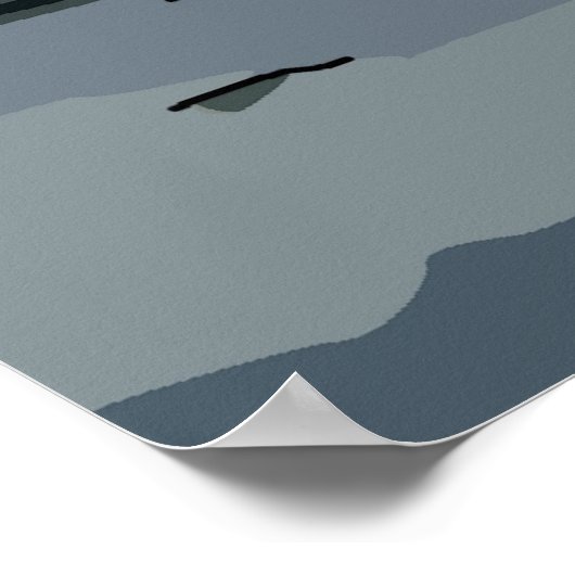 雪の灯台 ポスター (角)