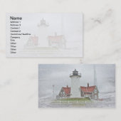 雪の灯台 名刺 (正面/裏面)