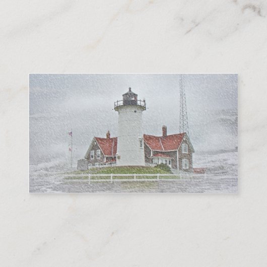 雪の灯台 名刺 (裏面)