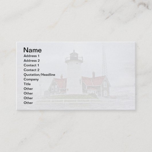 雪の灯台 名刺 (正面)