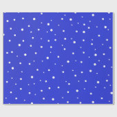 雪の点 ラッピングペーパー (フラット)