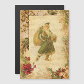 雪の父クリスマスとバラ&音楽 (正面/裏面)