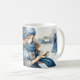 雪の物語の地のウィンターファンタジー・プリンセス コーヒーマグカップ