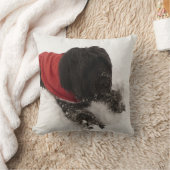 雪の犬 クッション (ブランケット)