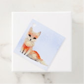 雪の狐のクリスマスギフトタグ フェイバータグ (インサイチュ)