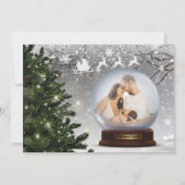 雪の玉 モノグラム 名前 ファミリー シーズンカード (正面)